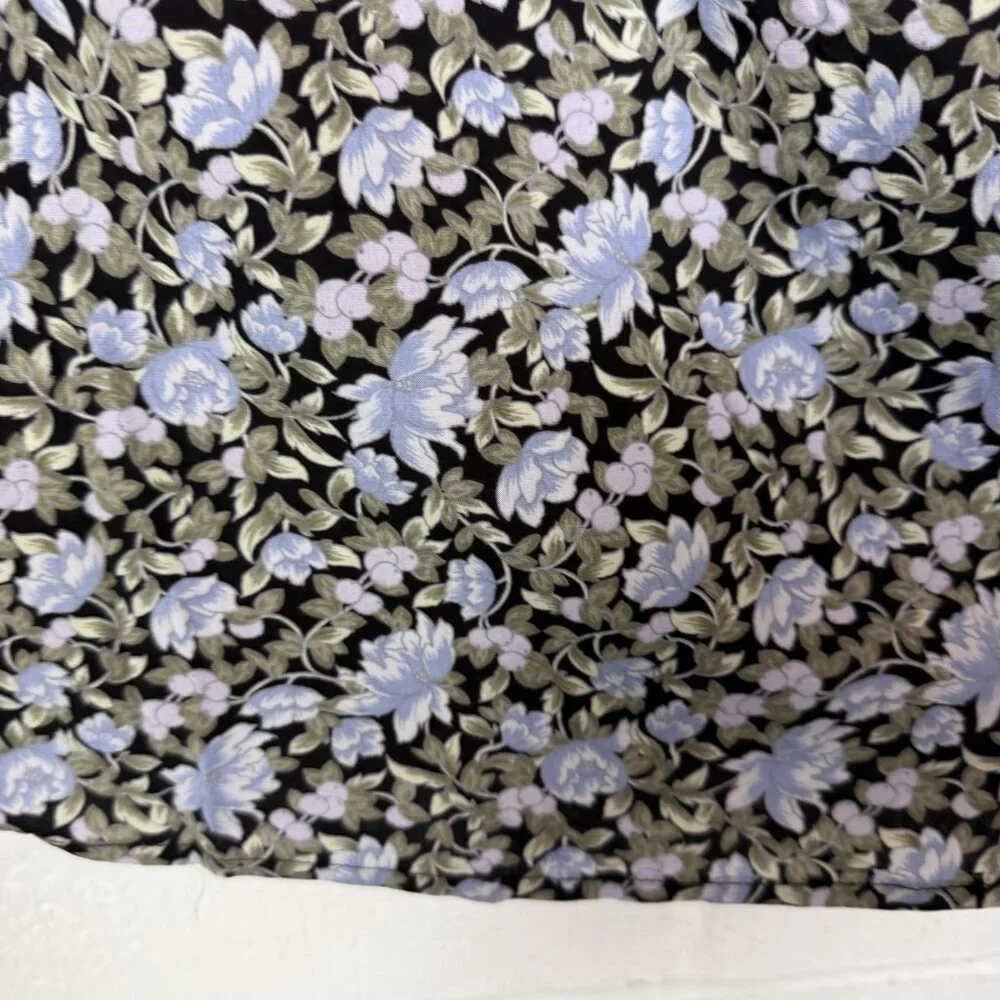 Ellos NWT Women's Top Blue Floral Drapey Office Work Romantic Fairy Plus Size 26 - Picture 7 of 15